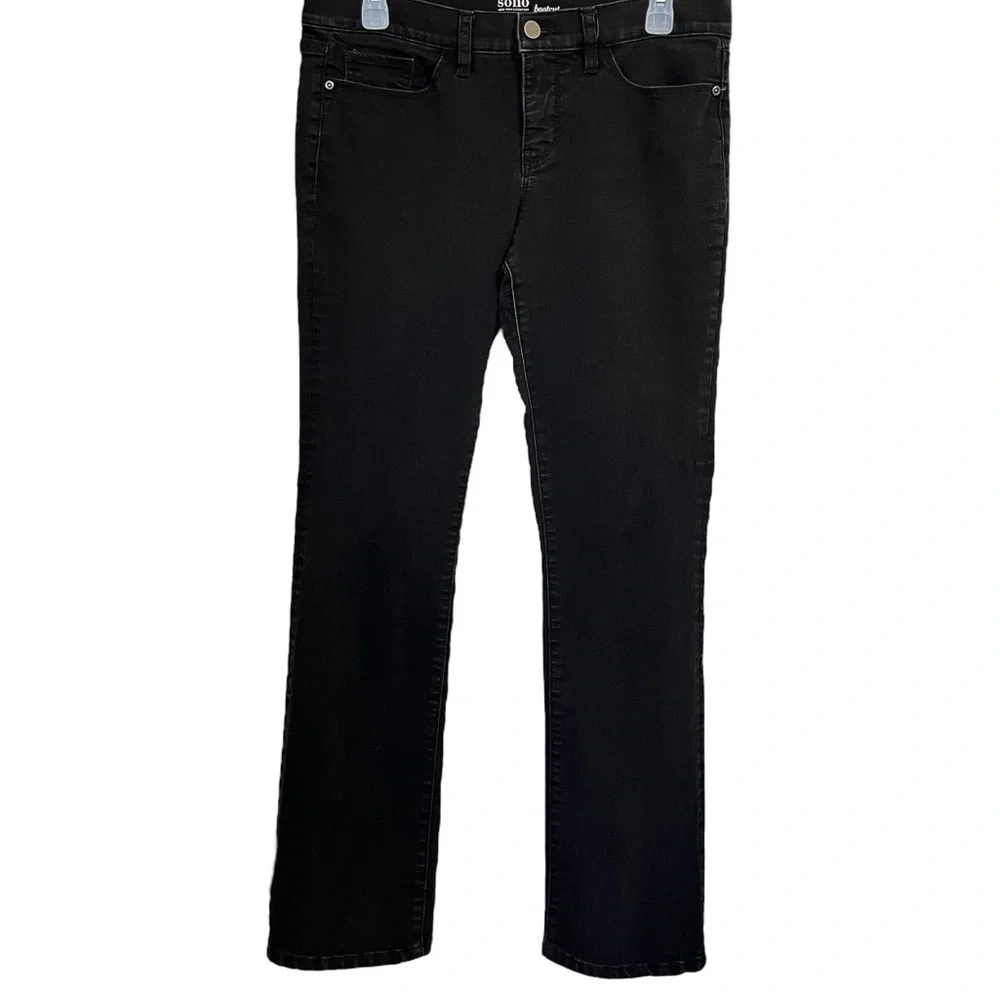 Soho New York & Co. Women’s Black Denim Bootcut Jeans Size 10 Petite